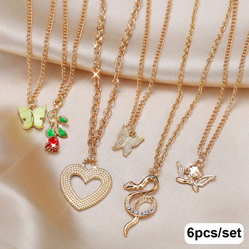 Set 6 Vòng Cổ Choker Thời Trang Cho Nữ