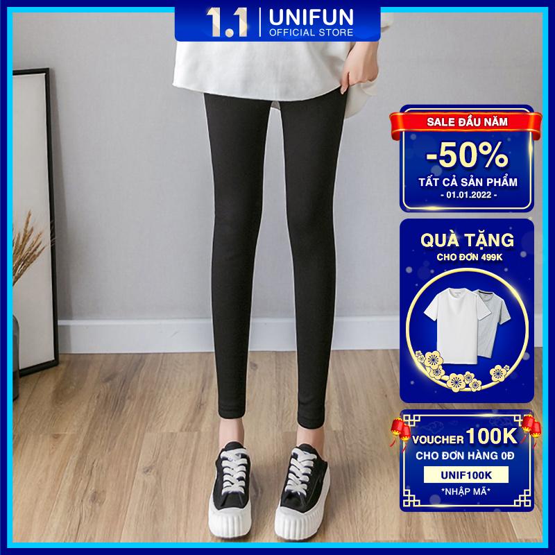 Quần legging UNIFUN đẹp mã TT17 thể thao chất vải Umi Cao Cấp cho dân văn phòng phong cách