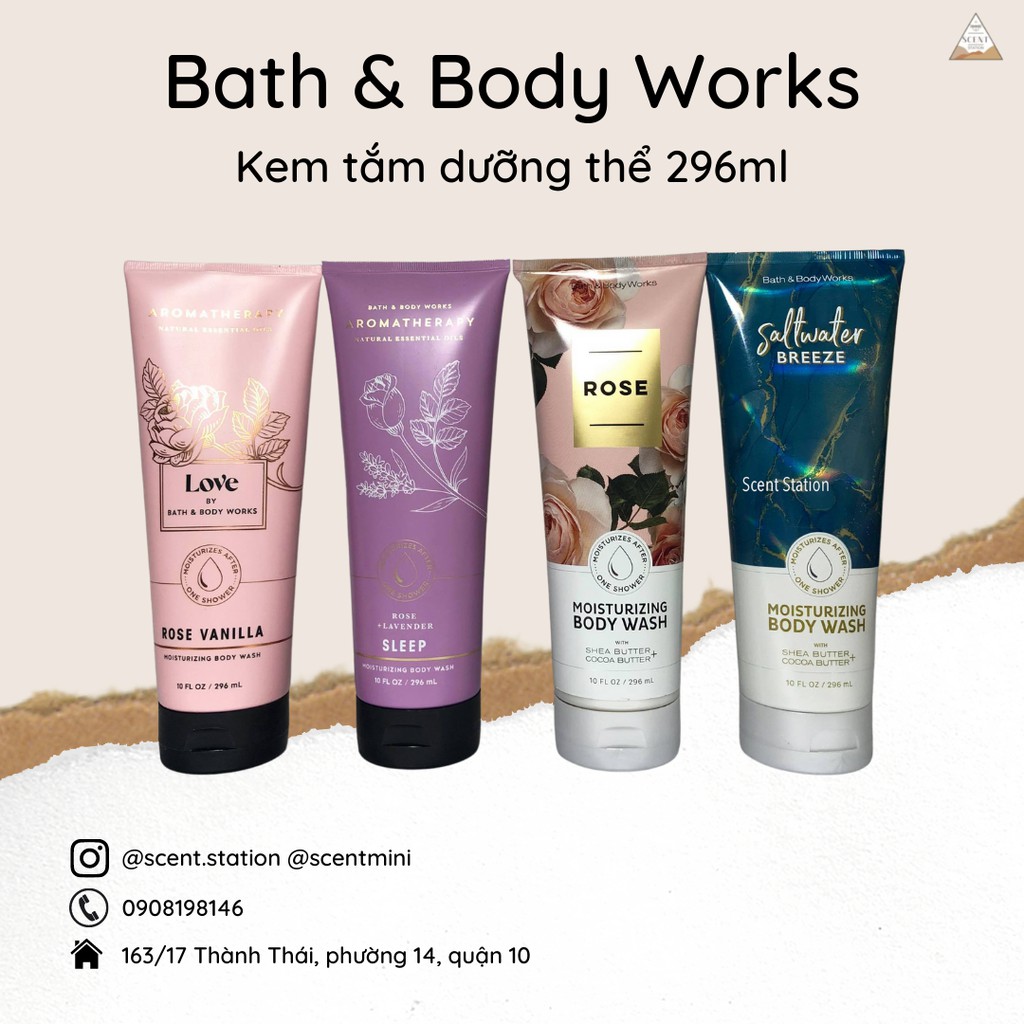 Kem tắm dưỡng thể Bath &amp; Body Works 296ml – Arromatherapy 296ml