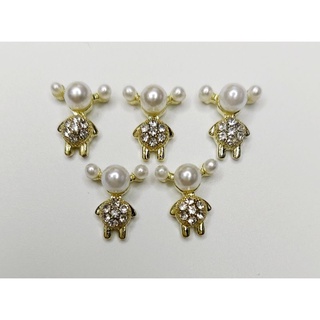2 charm đá con cừu trang trí móng mã 125