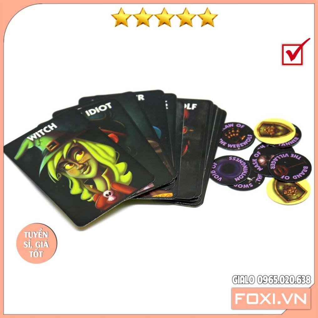 Combo Bài Ma Sói One Night+Day Break-Phiên bản Việt Hóa-Board Game Cao Cấp-Trò chơi trí tuệ