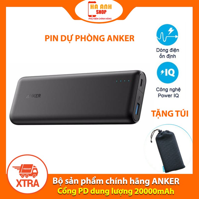 Pin dự phòng ANKER cổng PD dung lượng 20000mAh