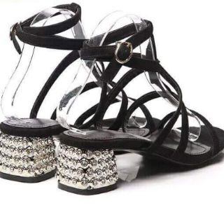 (FULL BOX) SANDAL GÓT ĐÁ BẠC