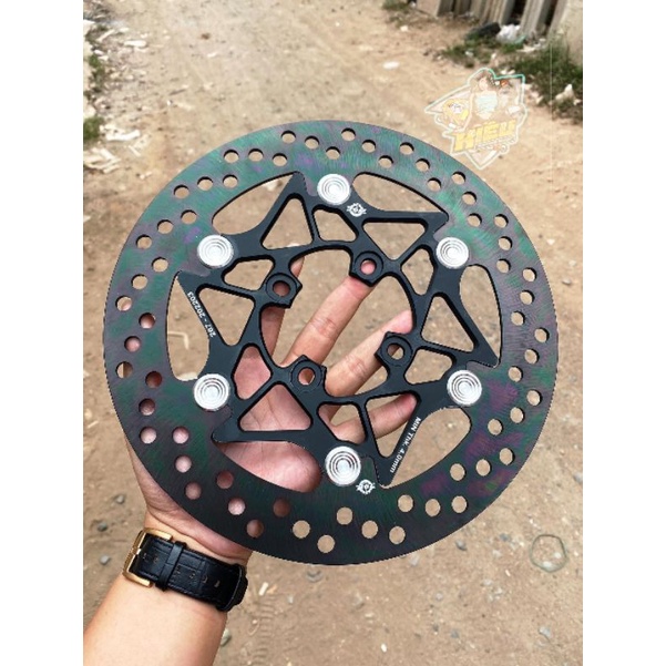 Đĩa TQ6 Lòng Nhôm 4Lỗ Khoen Nút Inox Size 267 Gắn Cho Ya - Honda