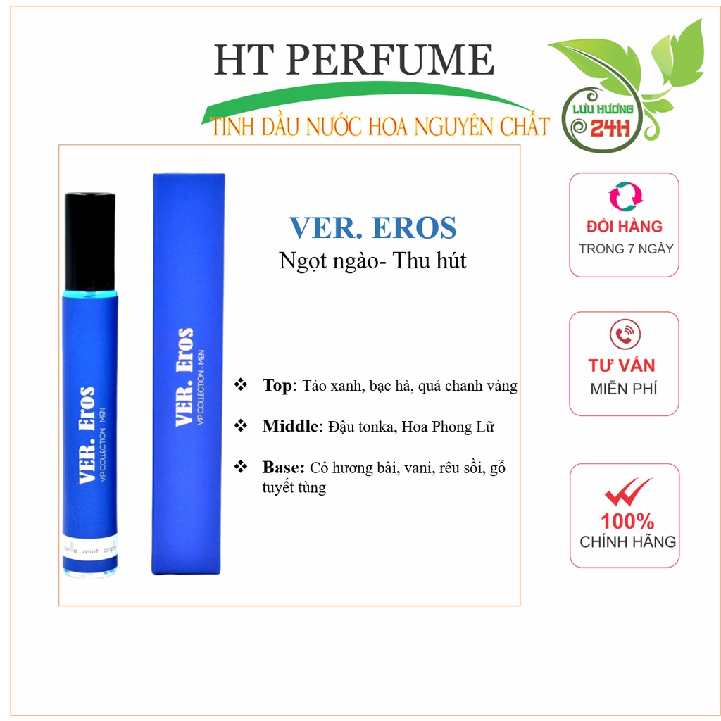 Tinh Dầu Nước Hoa Pháp nguyên chất Ver.  Eros