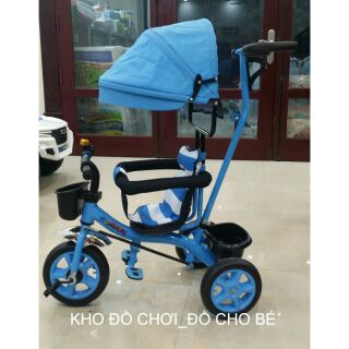 Xe đẩy kiêm xe ba bánh có mái che