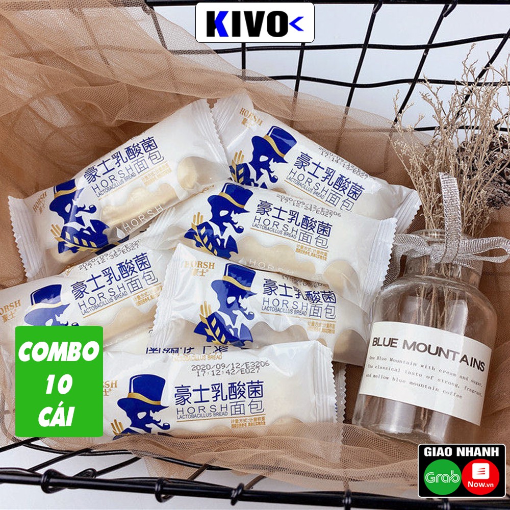 [COMBO 10 CÁI] Bánh Sữa Chua Ông Già Đài Loan Horsh Mềm - Bánh Kẹo Sanwich Nhân Sữa Chua Đồ Ăn Vặt Nội Địa Giá Rẻ - Kivo