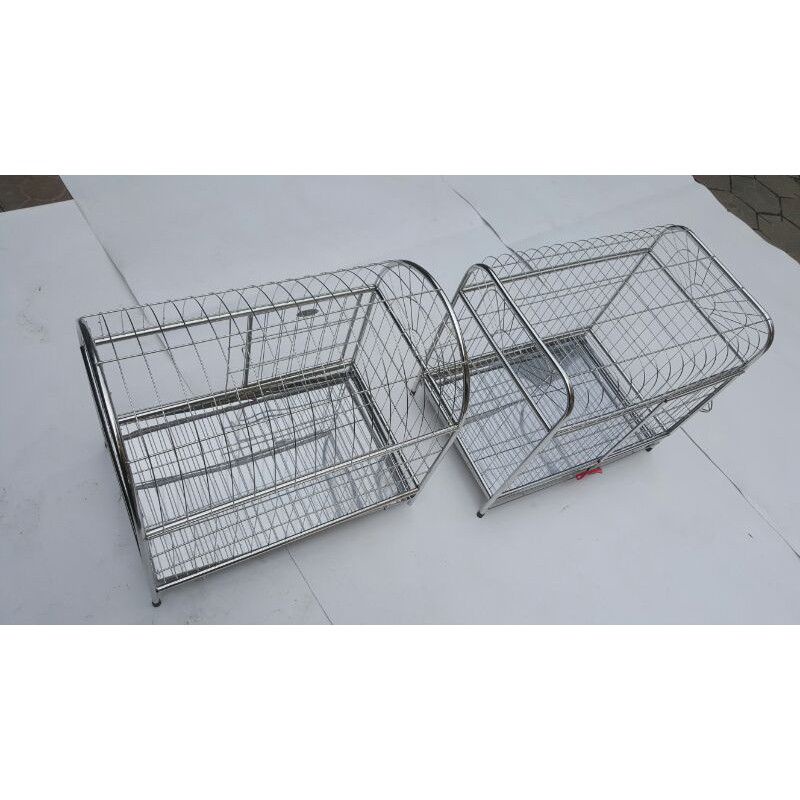 Chuồng chó inox cao cấp 60×60×45