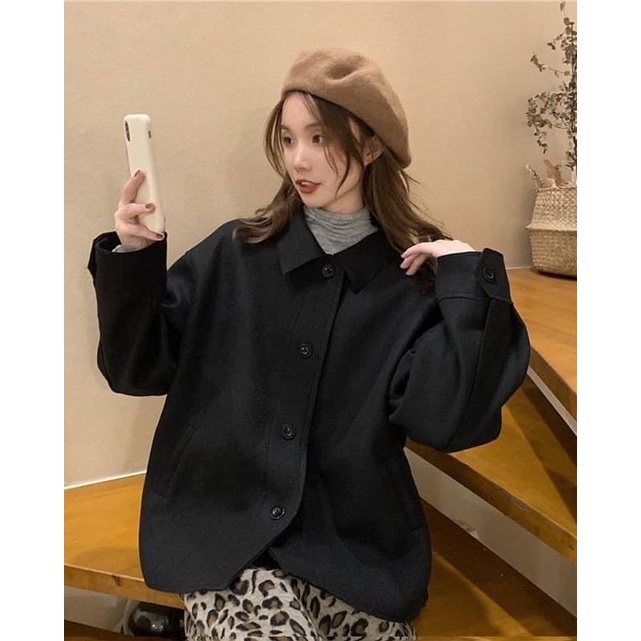 Áo Sơmi Dạ Ép Cúc Dọc ☁️