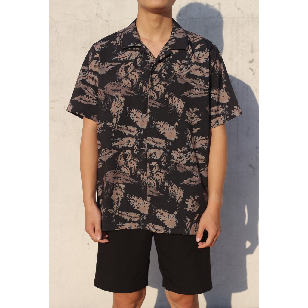 Áo sơ mi nam ROWAY Fullbox, vải lụa thoáng mát, không nhăn, form regular | Sơ mi họa tiết cọ | BigBuy360 - bigbuy360.vn