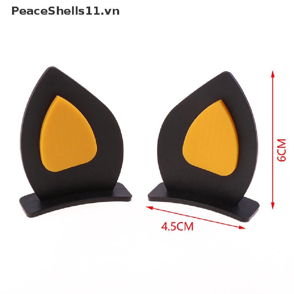 1 Cặp Sticker Dán Mũ Bảo Hiểm Hình Tai Mèo Dễ Thương