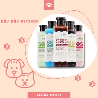 Sữa tắm SOS dành cho thú cưng chai 530ml, sữa tắm chăm sóc vệ sinh chó mèo đủ màu