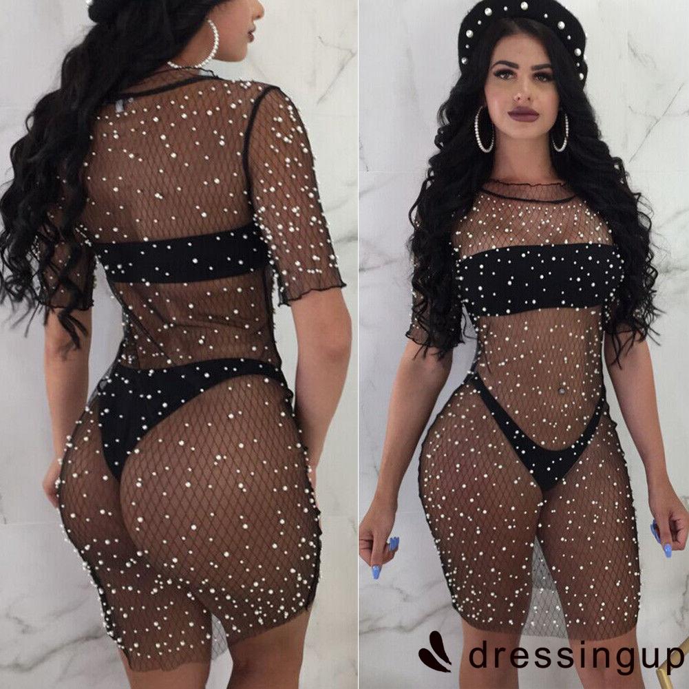 Áo Khoác Ren Đi Biển Chất Vải Xuyên Thấu Quyến rũ Cho Nữ