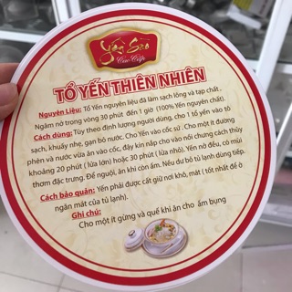 Tờ hướng dẫn chưng yến (100 tờ)