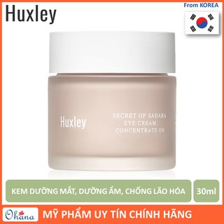 Kem Dưỡng Da Dưỡng Ẩm, Ngăn Ngừa Lão Hoá Vùng Da Mắt Huxley Eye Cream; Concentrate On 30ml