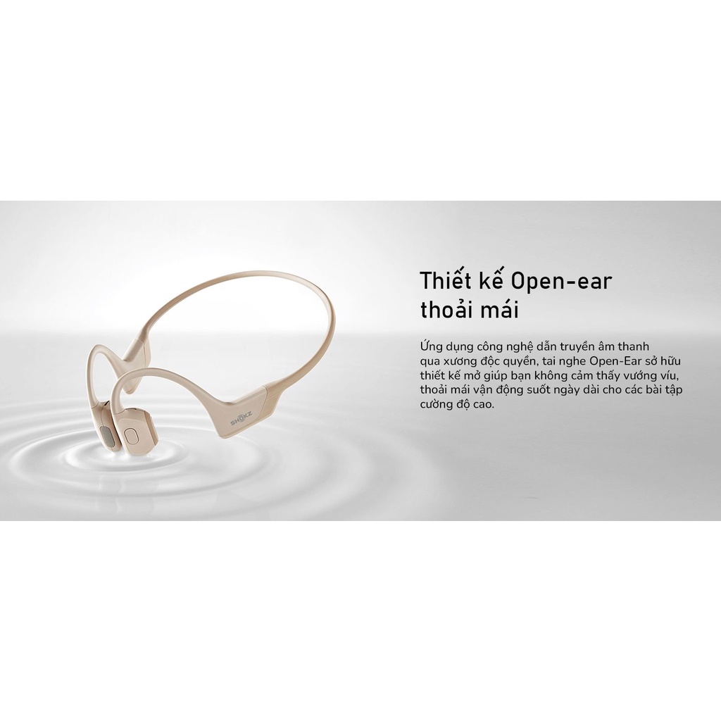 Tai Nghe Chạy Bộ, Tai Nghe Thể Thao Truyền Dẫn Xương Shokz Open Run Pro - Phân phối bảo hành chính hãng