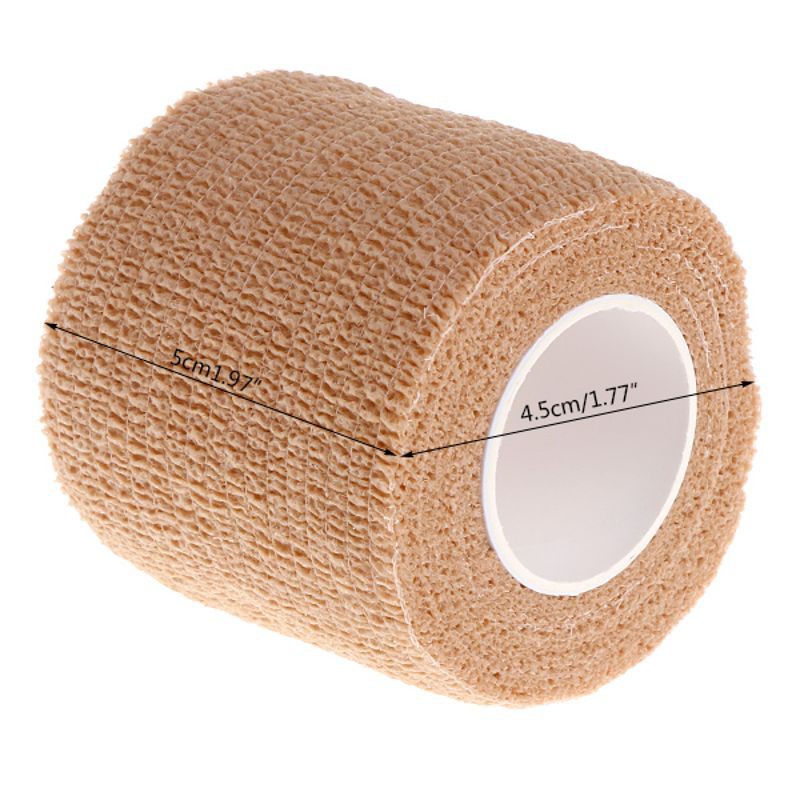 Set 10 cuộn băng keo 5cm tự dính dùng một lần đa năng tiện dụng khi tập thể thao