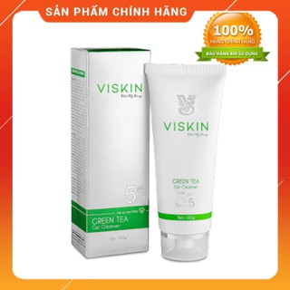 Sữa rửa mặt Viskin dạng gel trà xanh không bọt phù hợp mọi loại da
