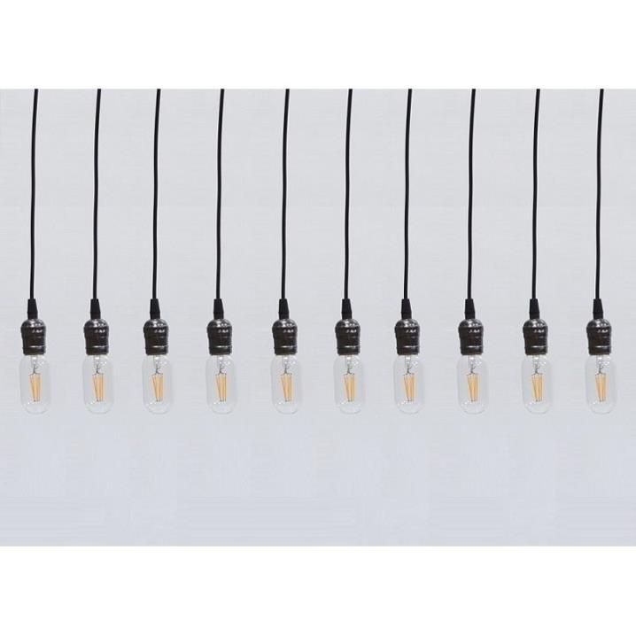 Bộ 10 dây đèn thả cổ điển Vintage bóng đèn Led Edison T45 4W