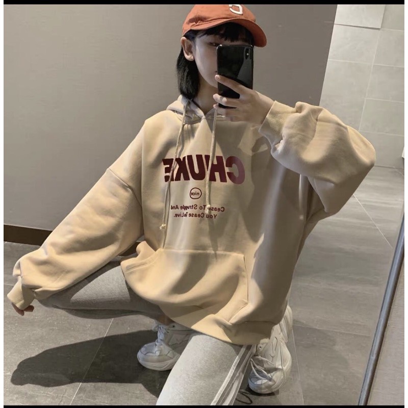 thebagicshop Áo khoác Hoodie form rộng sweater nỉ Ulzzang CHUKE Hot trend Thời Trang Thu Đông siêu đẹp thebagicshop | BigBuy360 - bigbuy360.vn