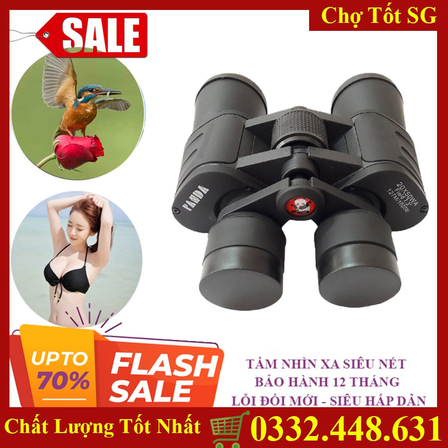 ✔️ Ống Nhòm Du Lịch BINOCULARS 20x50 Panda 2 Mắt - Điều Chỉnh Lấy Nét Ở Trung Tâm Trên Cả 2 Mắt [Bảo Hành 1 Đổi 1]