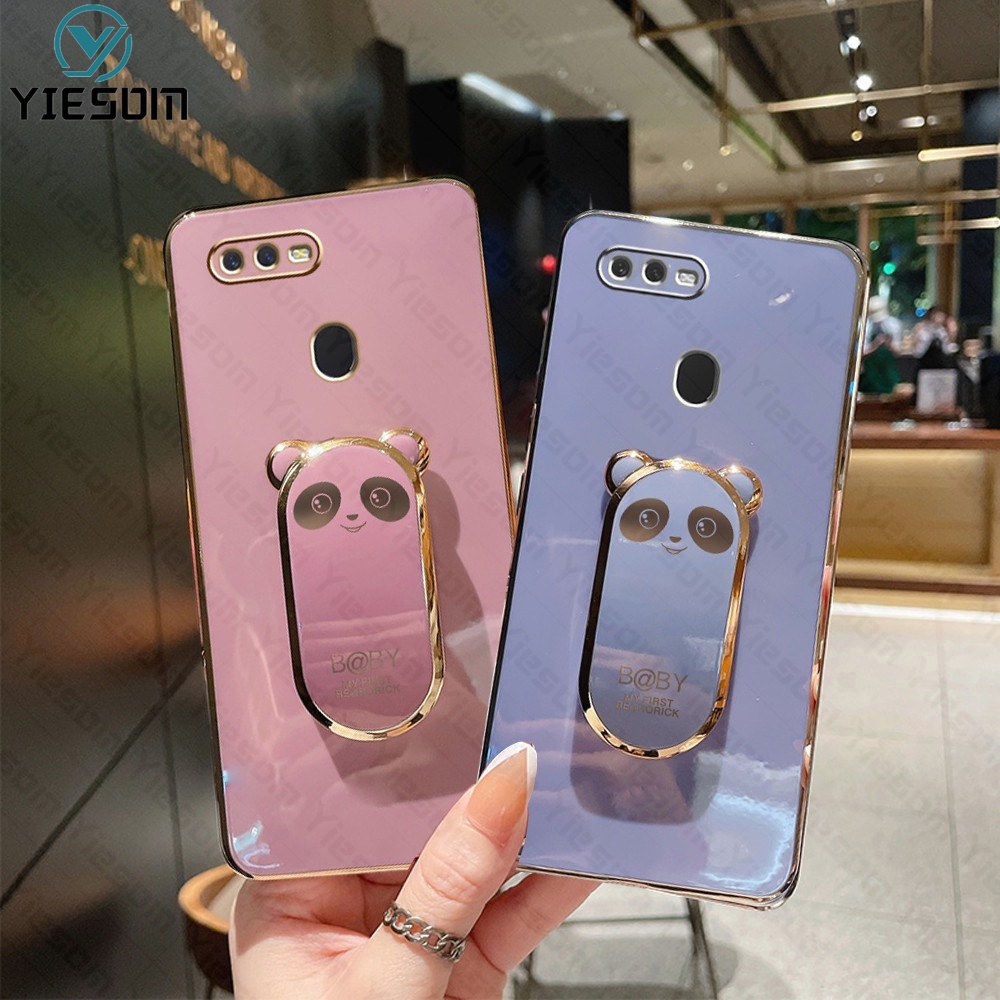 Ốp Điện Thoại Silicon Mềm Có Giá Đỡ Hình Gấu Cho Oppo A12 A5S A3S A7 A11K A1K A83 A59 A57 4G 2022 A37 F1S Realme C1 C2