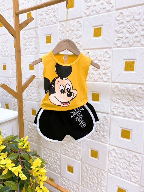 16_26kg ( có số đo áo)Bộ ba lổ bé gái chuột xinh ảnh thật, video KHĂN RẰN SHOP