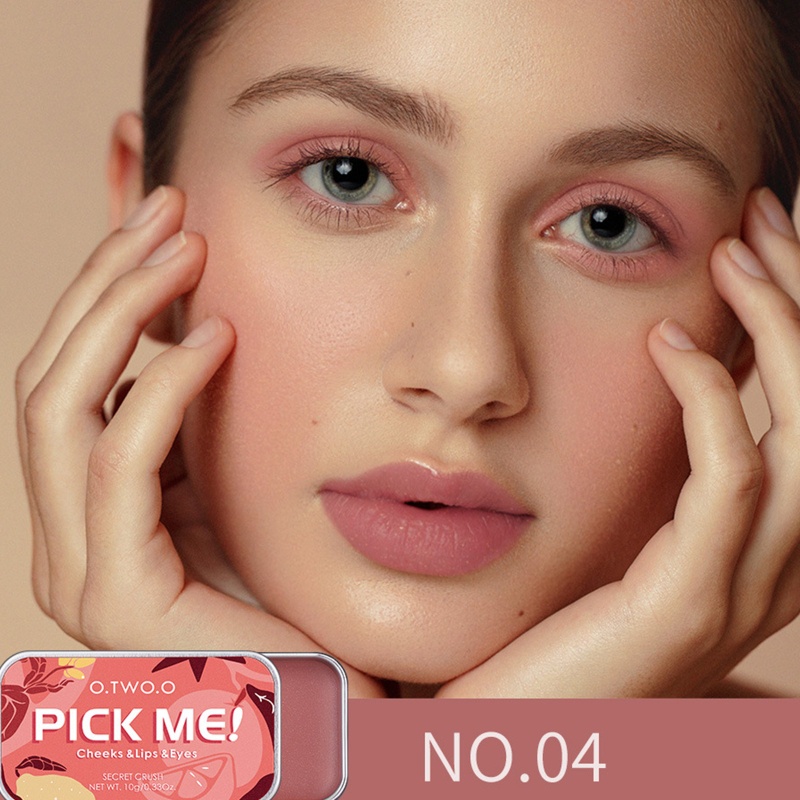 Phấn Má Hồng Dạng Kem 3 Trong 1 Không Khô Đa Năng Tiện Dụng