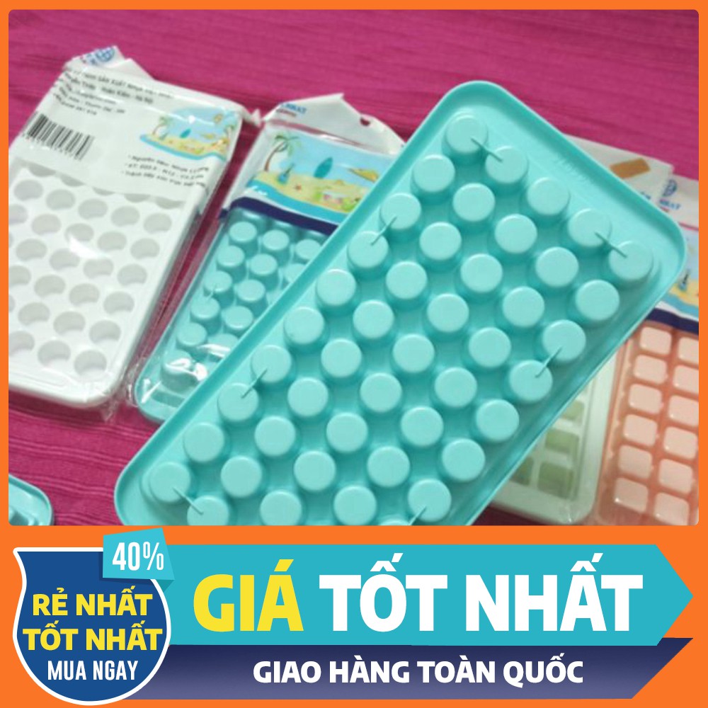 [Rẻ Vô Địch] Khay làm đá, thạch 50 ô Khuôn thạch rau câu phô mai kẹo dẻo Việt Nhật