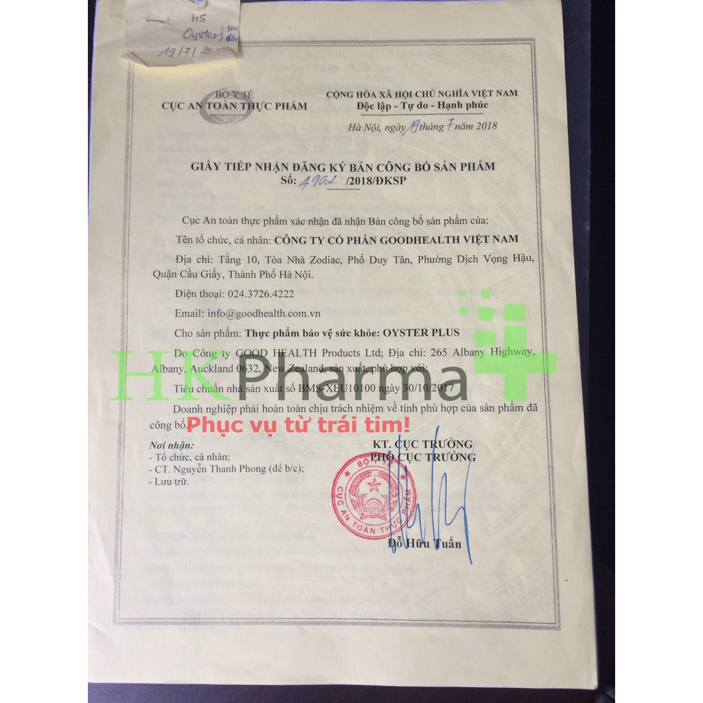 Tinh Hàu Biển Good Health Oyster Plus, Tăng Cường Sinh Lý Nam, Chống Xuất Tinh Sớm, Shop HK PHARMA