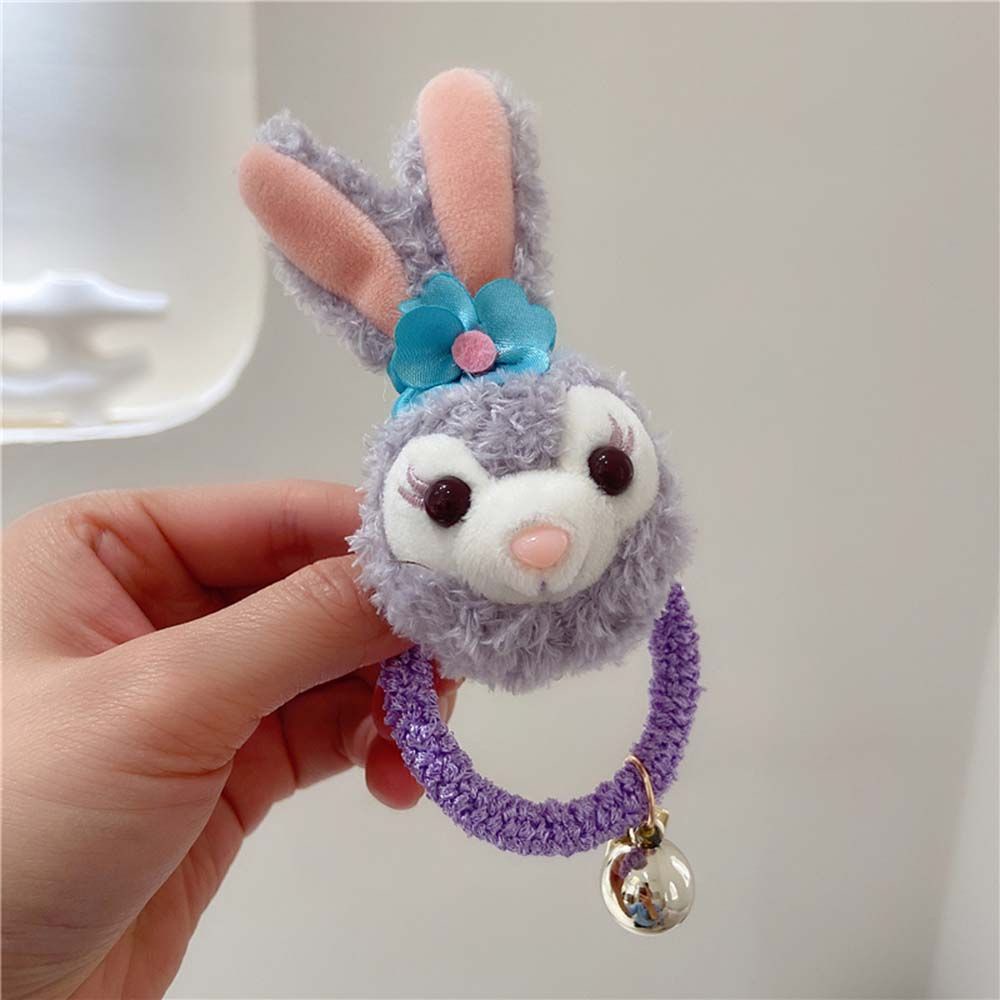 Dây Cột Tóc Co Giãn Đính Búp Bê Nhồi Bông Thời Trang Cho Bé Gái