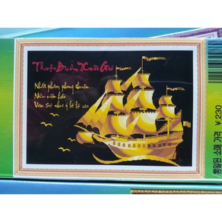 Tranh đính đá thuận buồm xuôi gió H986