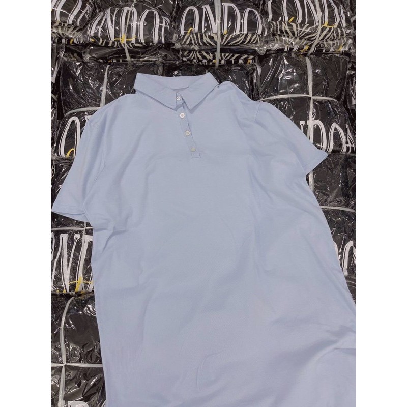 Đầm polo [𝗙𝗥𝗘𝗘𝗛𝗜𝗣] xanh biển chất thun cotton mát mịn, form nịnh dáng ko kén người mặc