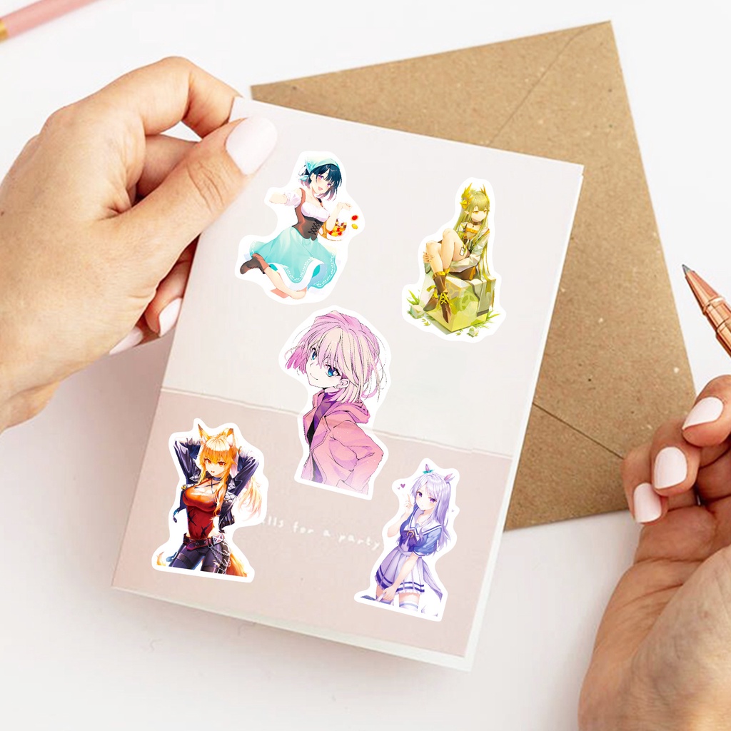 200/100/50 Sticker Hoạt Hình Dán Laptop, Điện Thoại, Guitar