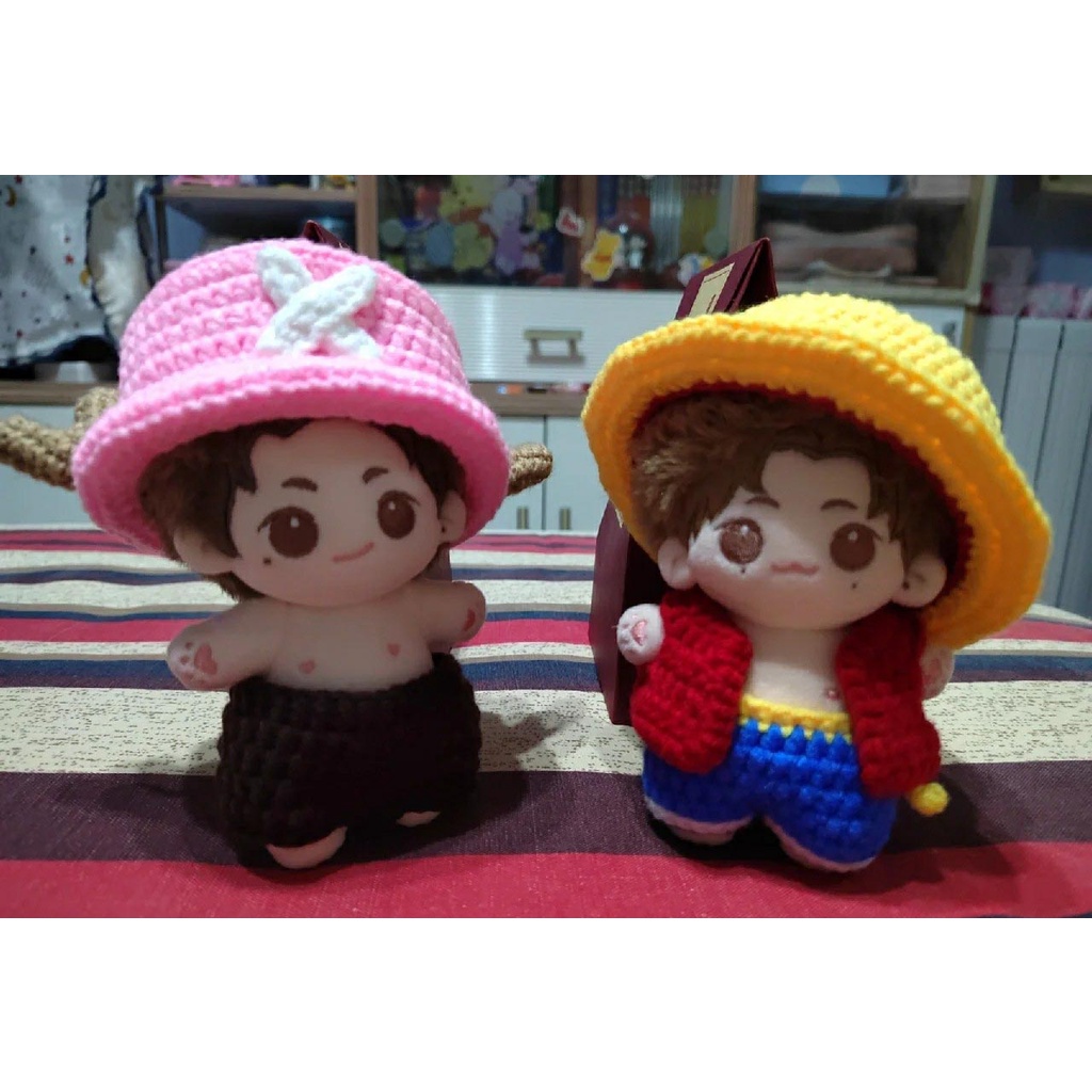 Outfit doll 10cm - Luffy và Chopper