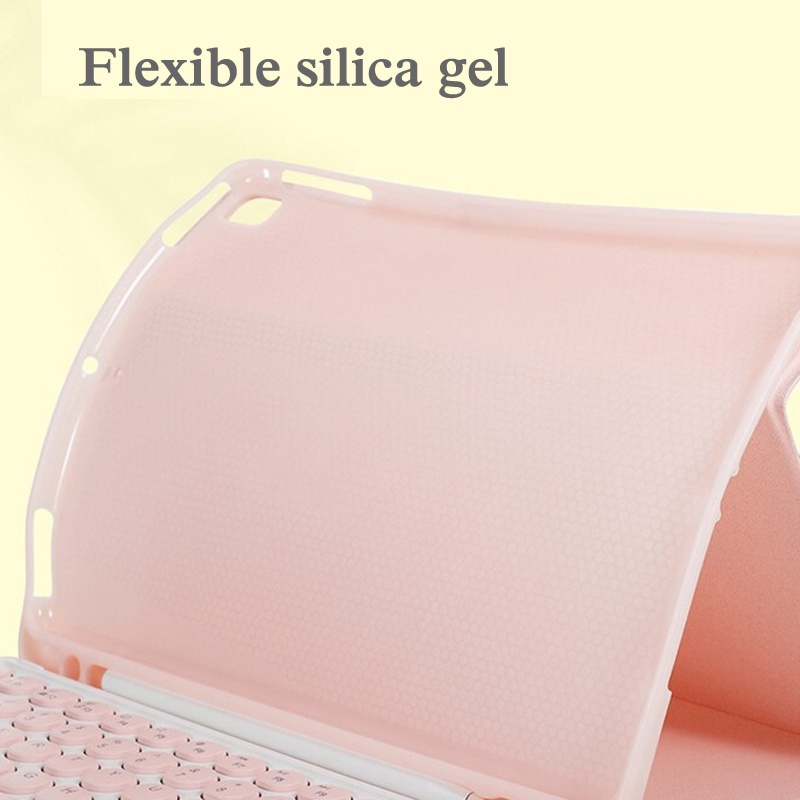 Bao Da Kèm Bàn Phím Không Dây Có Thể Tháo Rời Kèm Ngăn Đựng Bút Cảm Ứng Cho Samsung Galaxy Tab S6 Lite 10.4 P610 P615 Ốp