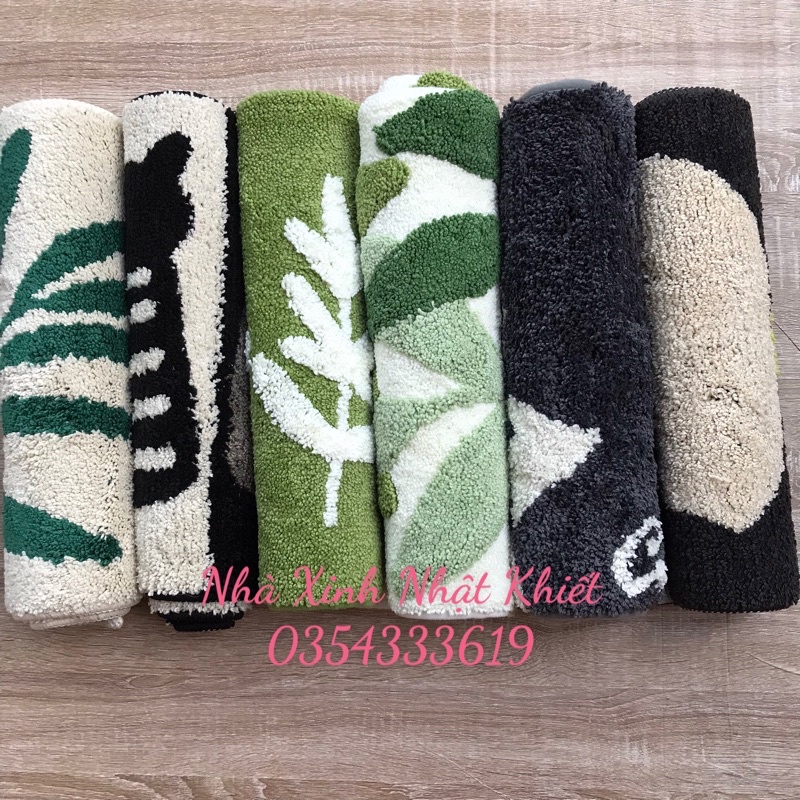Thảm lau chân siêu thấm nước chất len lông đế cao su chống trượt đẹp, thoải mái và an toàn khi sử dụng