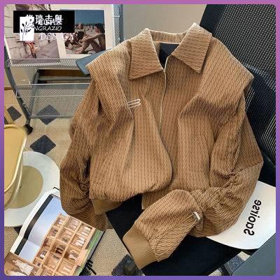 Áo Khoác Bóng Chày Dáng Ngắn Phong Cách Retro Mỹ Thời Trang Dành Cho Cặp Đô