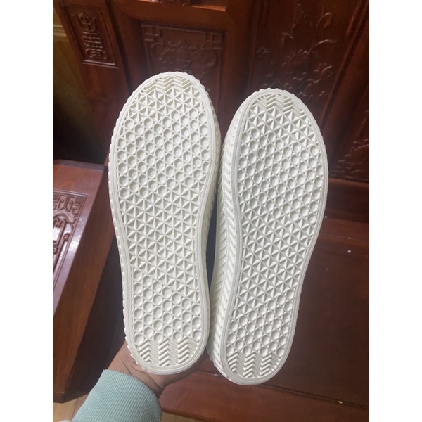 Dép sục nữ  giày đạp gót độn đế hoạ tiết gấu