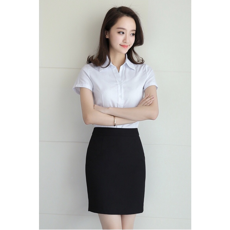 Chân váy công sở nữ lưng cao xẻ sau Chân váy bút chì cạp cao dáng ôm vải umi cao cấp co giãn 4 chiều mặc sơ mi đi làm