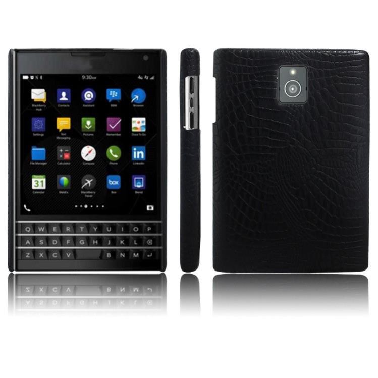 VIP -  Ốp Lưng Blackberry Passport Vân Cá Sấu Màu Nâu  - Khắc tên miễn phí