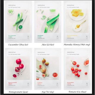 COMBO 10 MẶT NẠ INNISFREE MIX NGẪU NHIÊN