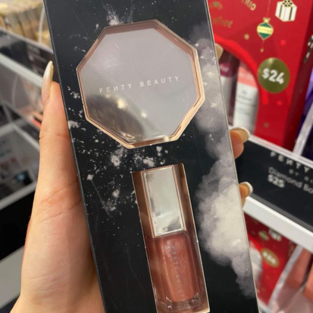 fenty lip gloss and highlight set