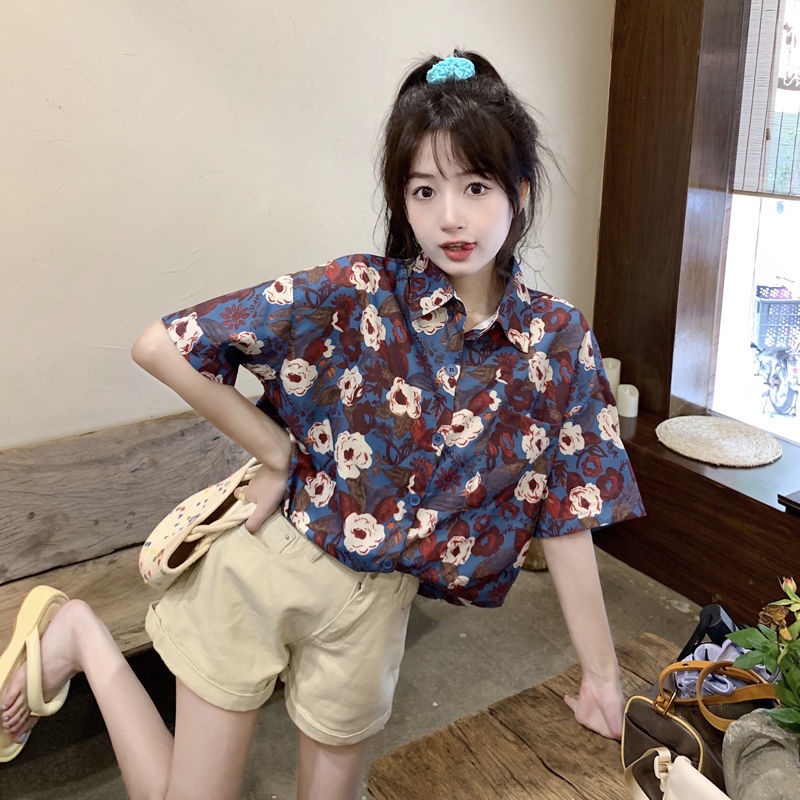 Áo Sơ Mi Nữ Ngắn Tay Phong Cách Hồng Kông Hàng Mới Dành Cho Mùa Hè