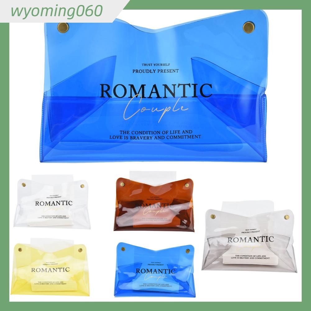 Wyoming060 Hộp đựng khăn giấy PVC Thời trang để bàn ăn cho Phòng khách nhà xe
