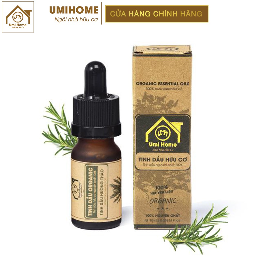 Tinh dầu Hương Thảo hữu cơ UMIHOME 10ml nguyên chất