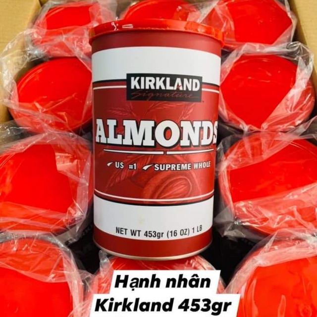 Hạnh nhân Kirkland Almonds - 453 g