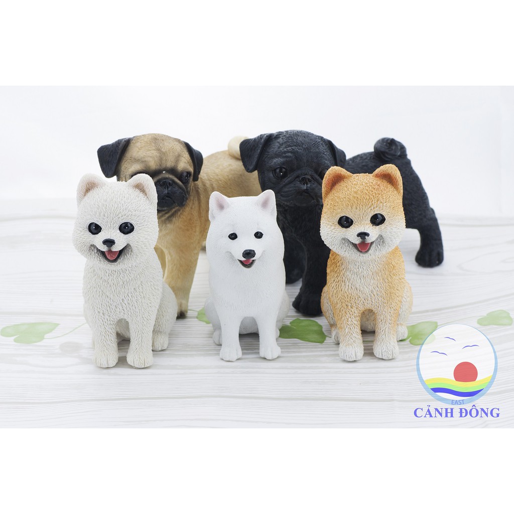 CHÓ SAMOYED TRẮNG TƯỢNG MÔ HÌNH ĐẸP