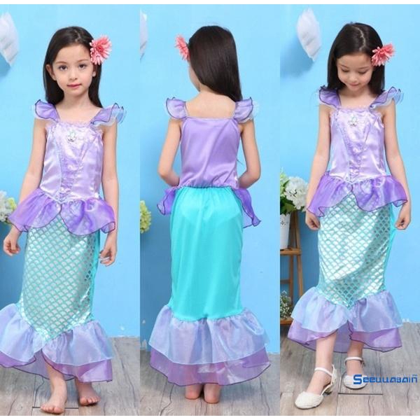 Đầm công chúa đuôi cá đáng yêu cho bé gái