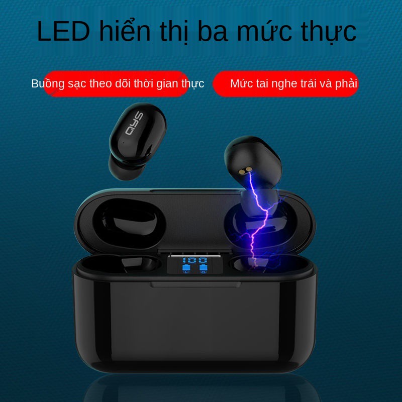 Tai nghe QYS Bluetooth không dây chất lượng âm thanh cao lâu bài hát, 48 giờ chơi game, Huawei vivo, Apple OPPO phổ t